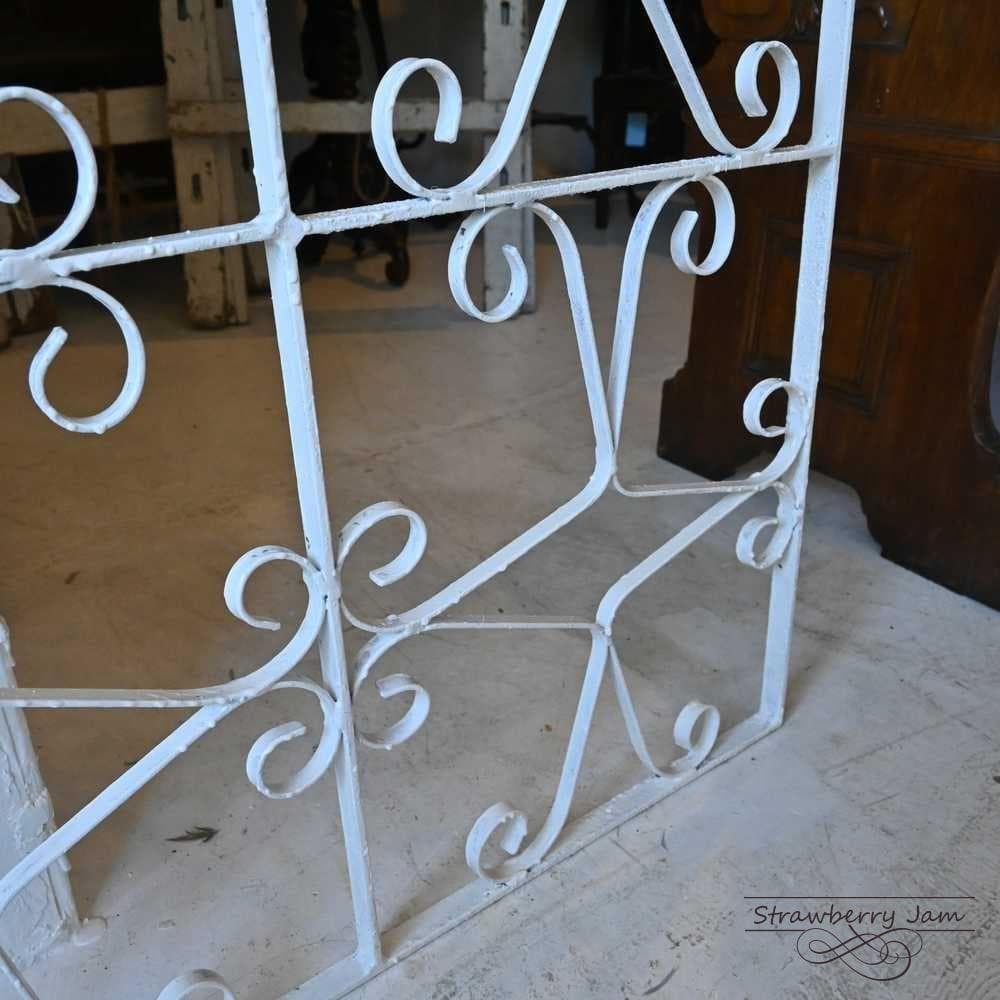 L2602-56 英国アンティーク アイアンゲート 白 門扉 ガーデニング