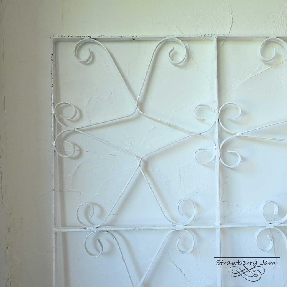 L2602-56 英国アンティーク アイアンゲート 白 門扉 ガーデニング