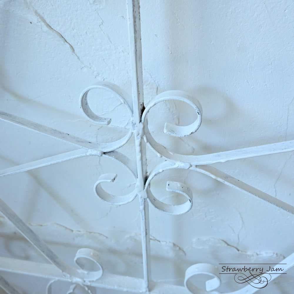 L2602-56 英国アンティーク アイアンゲート 白 門扉 ガーデニング