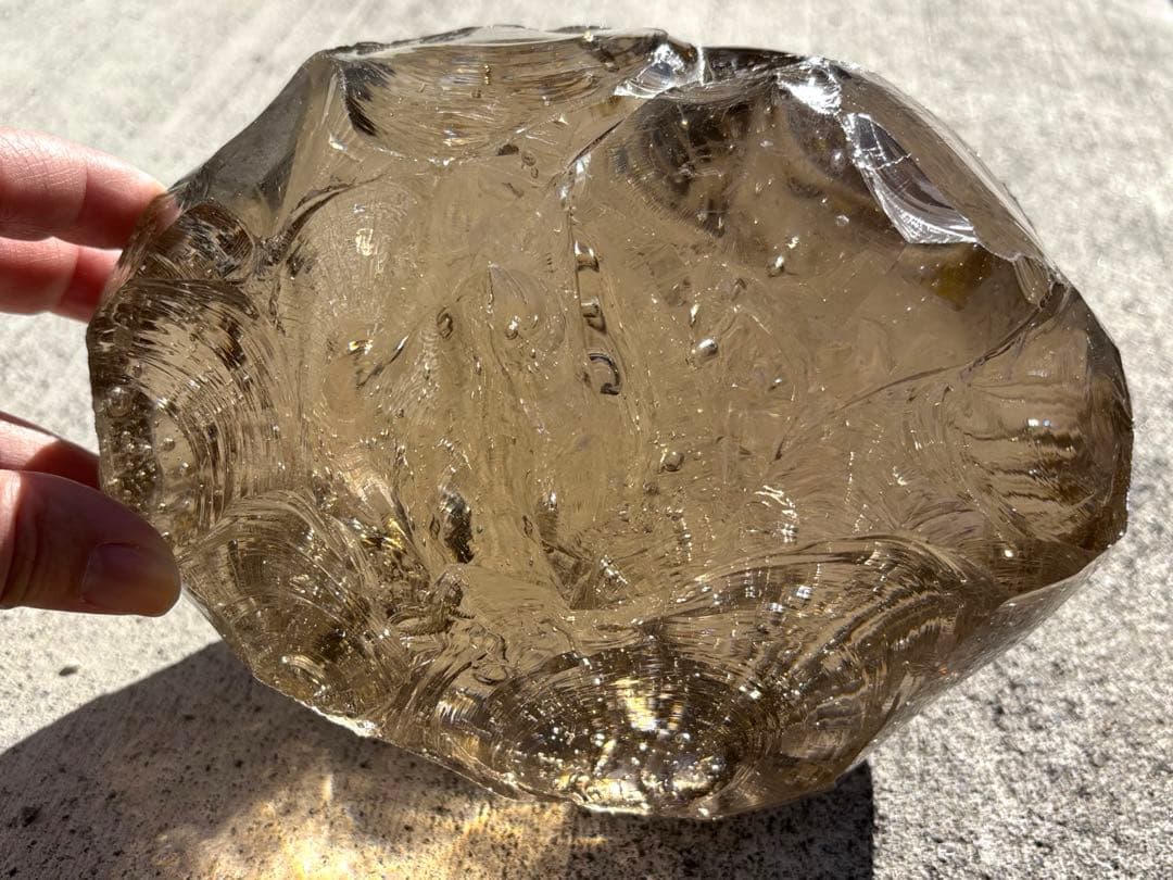 アンダラクリスタル　特大サイズ　インドネシア産　ピンク　ブラウン　ゴールド