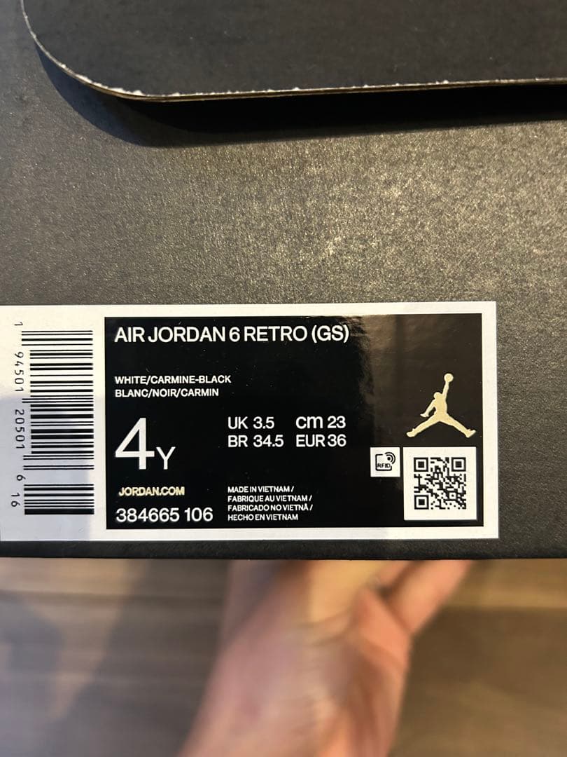 Nike Air Jordan 6 カーマイン