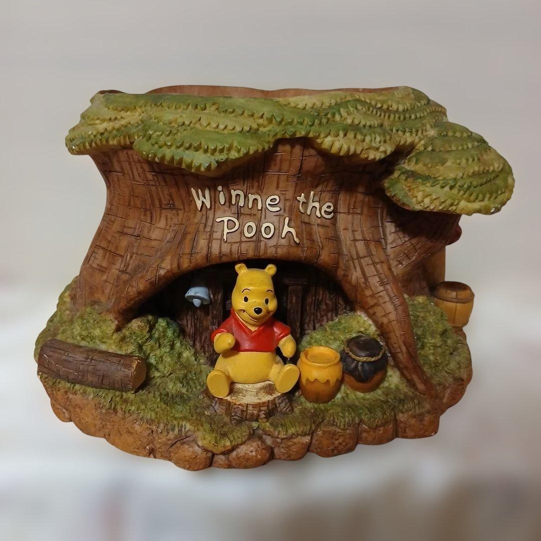 くまのプーさん　鉢カバー　プランター　置物