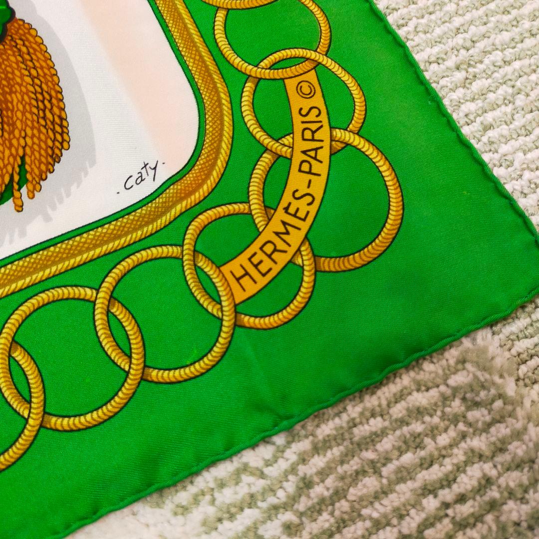 エルメス　HERMES　ヴィンテージ　Caty　古代エジプト　シルク　スカーフ