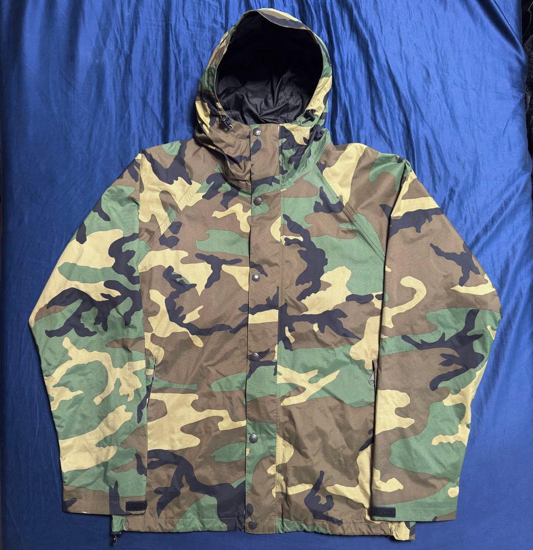 【美品】 THE NORTH FACE　カモフラ柄 マウンテンパーカー　ロゴ無し