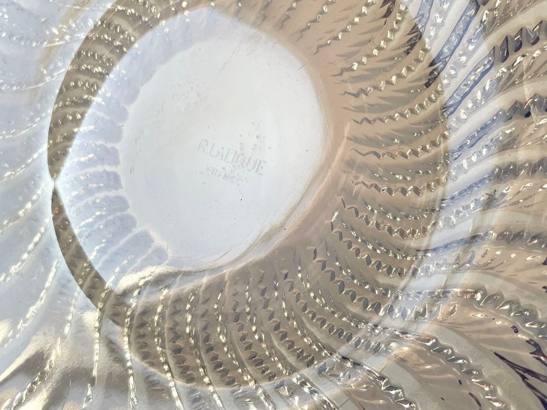 R.LALIQUEルネラリックActiniaイソギンチャク　浅鉢　大皿　プレート