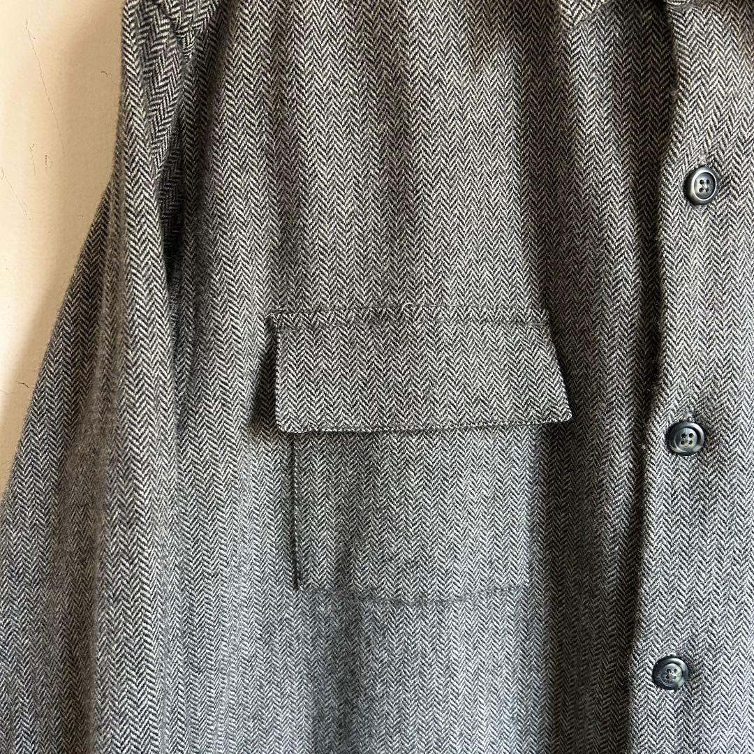USA Eddie Bauer ヘリンボーン ネルシャツ エディバウアー