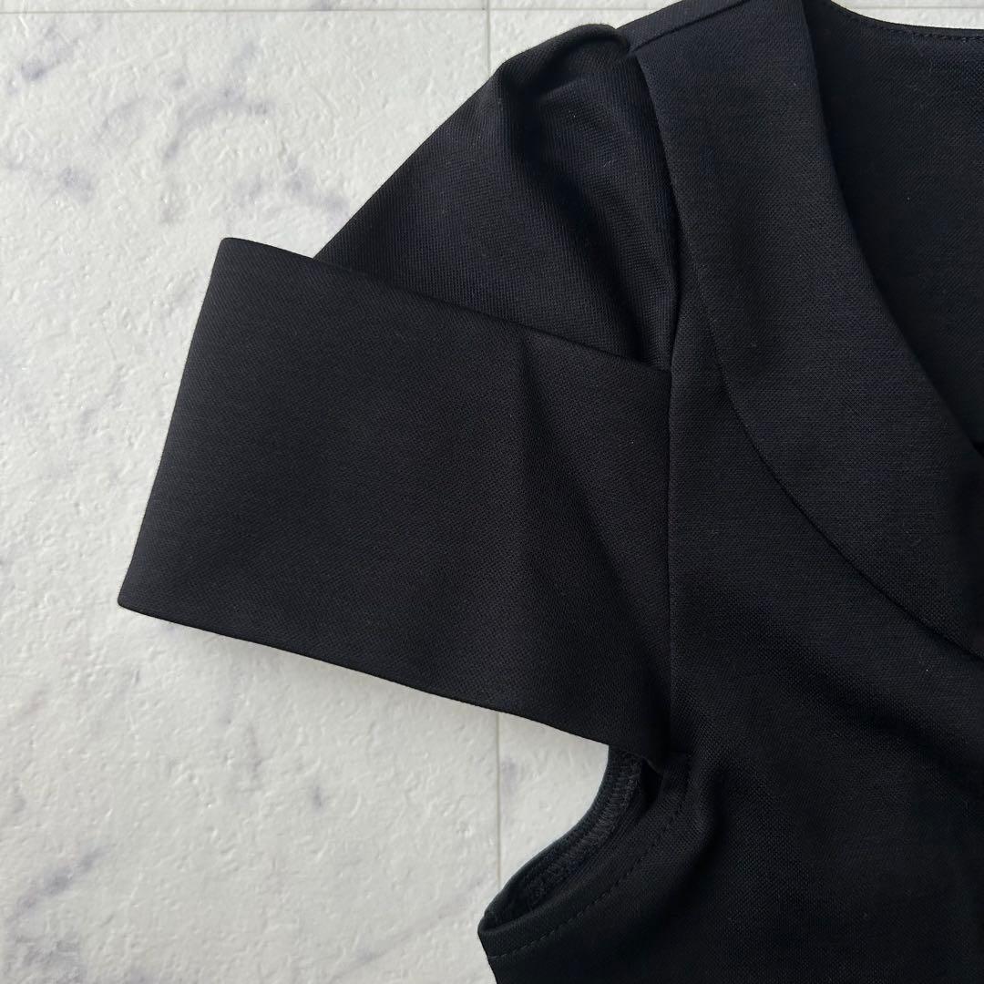 美品 FOXEY NEW YORK ストレッチ ブラウス　40 黒　洗える