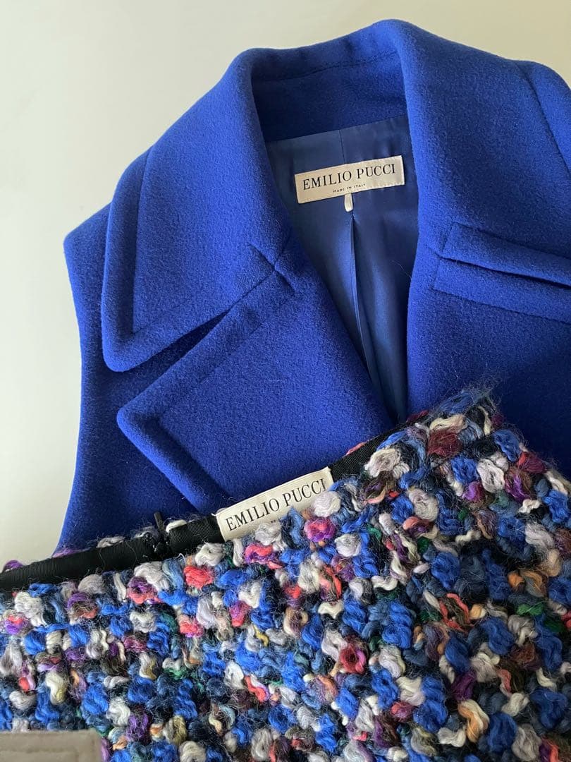 極美品☆定価14万 エミリオ・プッチ ツィード スカート I40 M