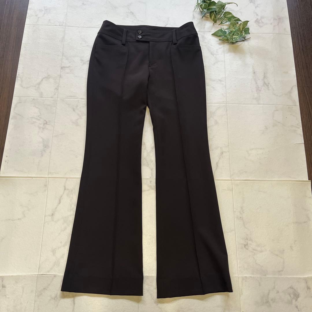 極美品　BOSCH パンツスーツ　テーラードジャケット　40/38 ブラウン