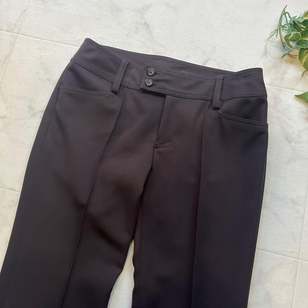 極美品　BOSCH パンツスーツ　テーラードジャケット　40/38 ブラウン