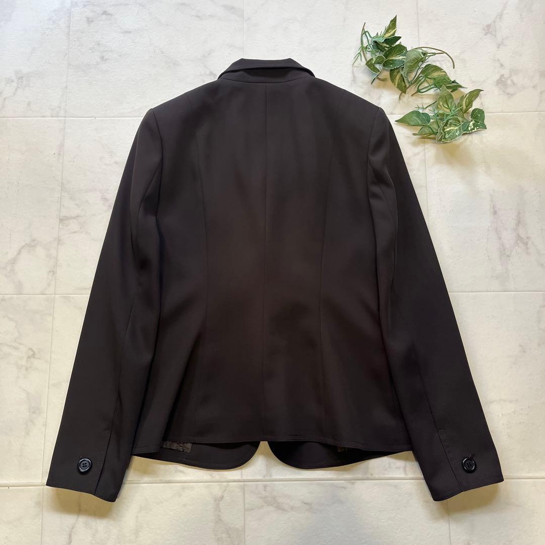 極美品　BOSCH パンツスーツ　テーラードジャケット　40/38 ブラウン