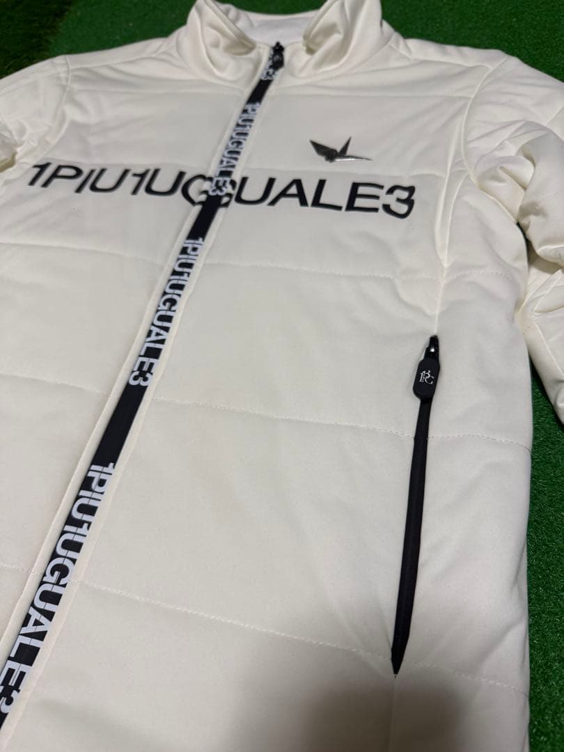 1piu1uguale3 GOLF ダウンジャケット　3(S)ホワイト