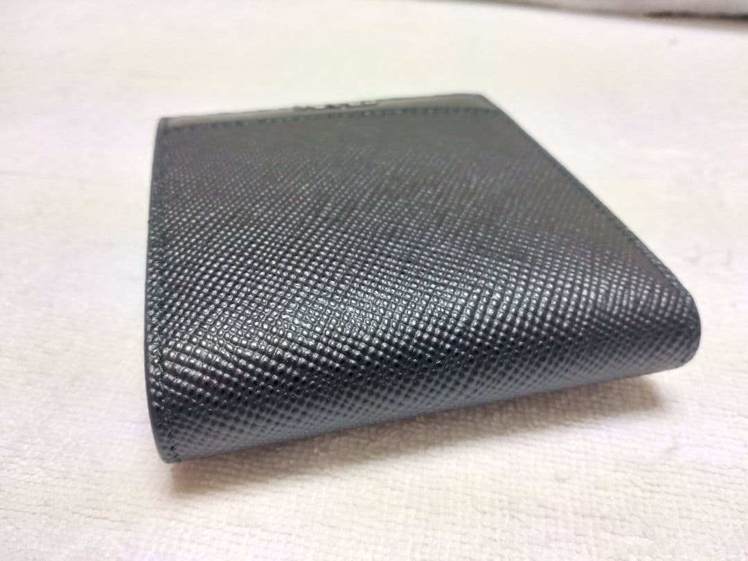 新品　PRADA　メンズ 二つ折り財布 2MO738　SAFFIANO　ブラック