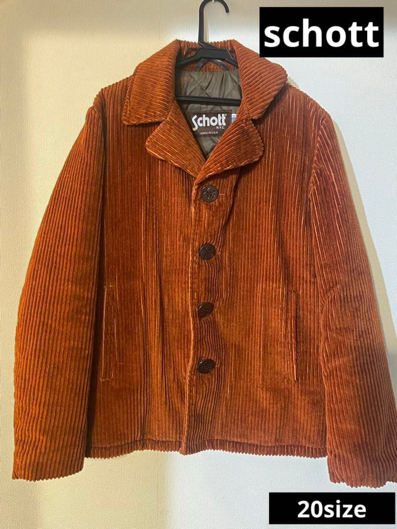 ショットSchott USA製　希少　コーデュロイ ジャケット