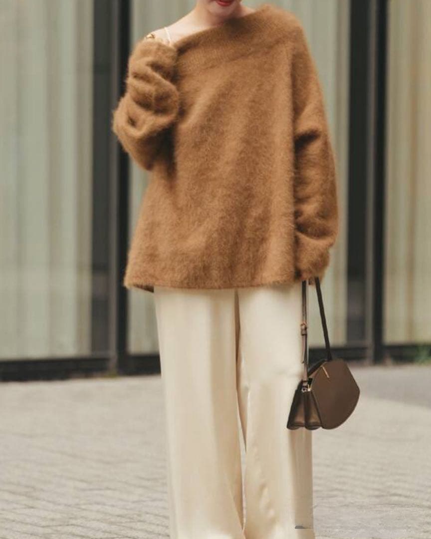 新品タグ付★Plage Fur Off Neck ニット プラージュ