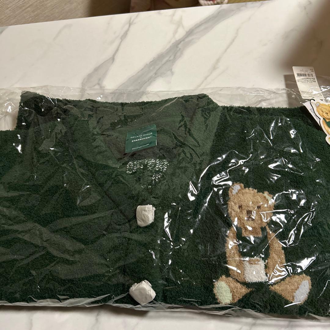 値下げ★ starbucks ジェラピケ パウダースタージャガードカーディガン