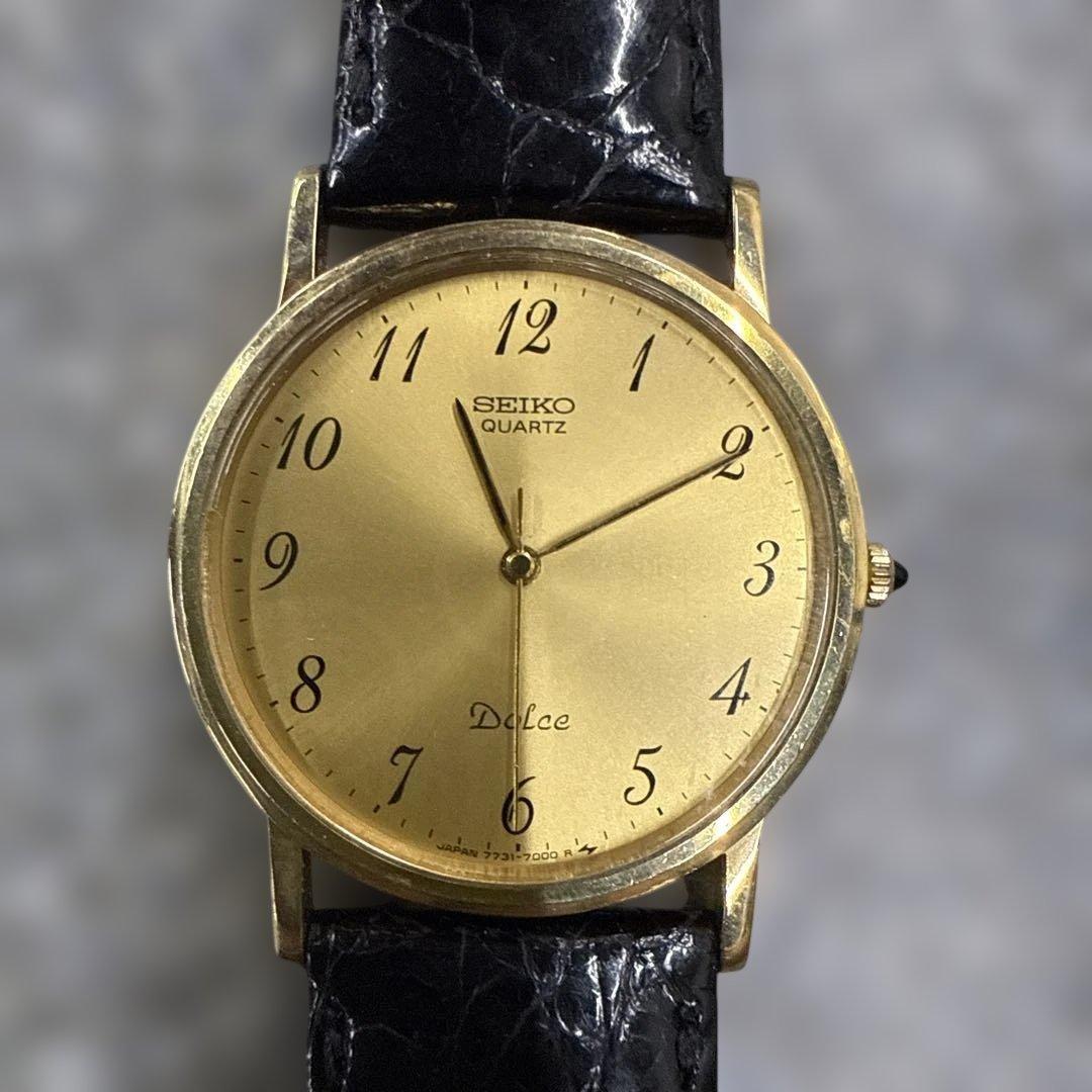 d*g様 035クォーツ 時計【動作未確認】SEIKO　DOLCE　7731-7