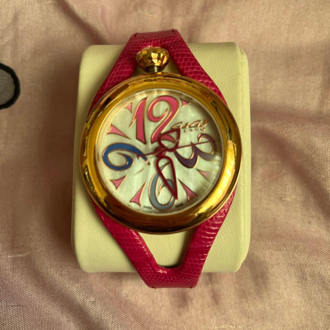 GAGA MILANO ピンク 腕時計