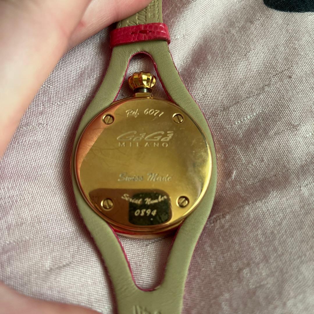 GAGA MILANO ピンク 腕時計