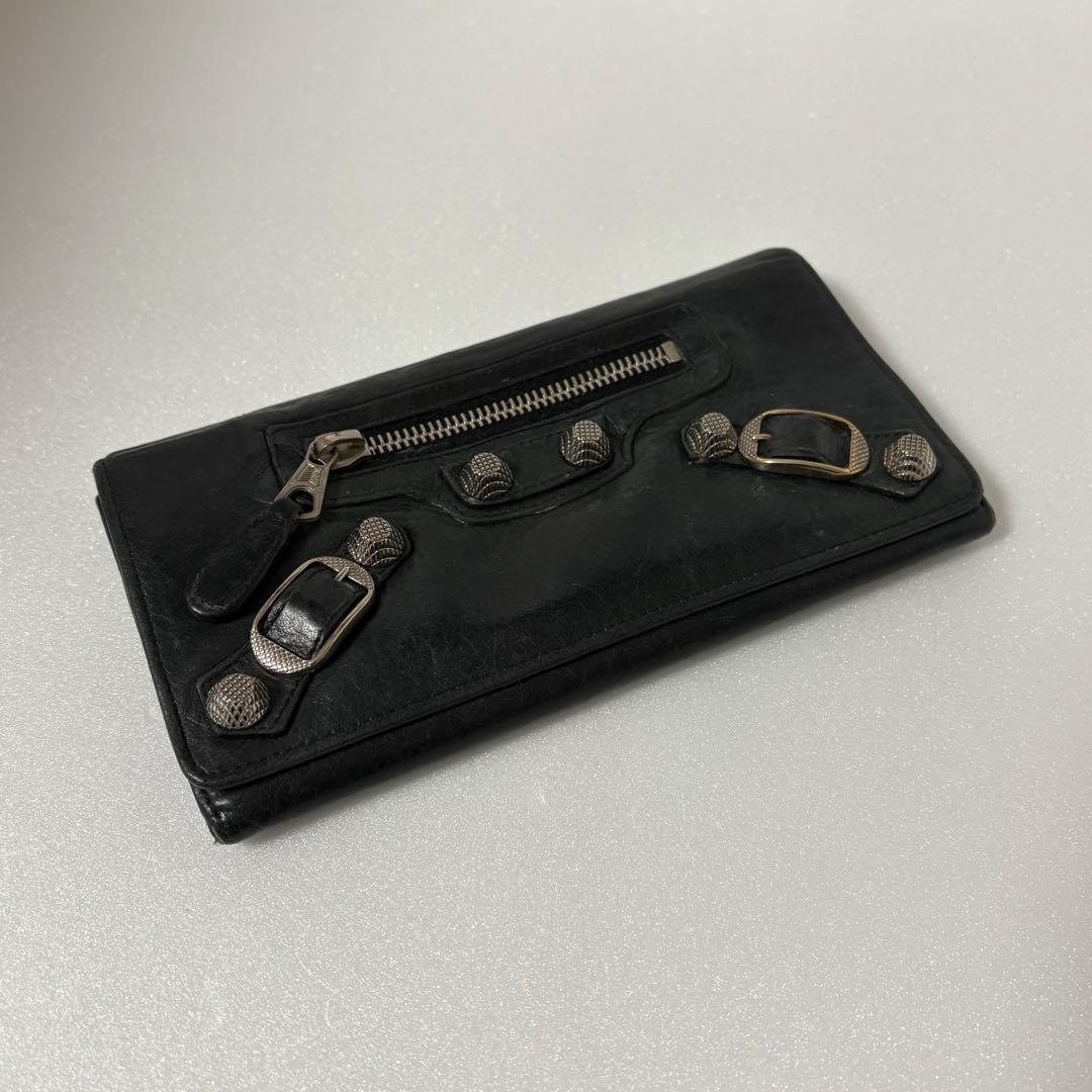 小物 00s BALENCIAGA archive studs long wallet