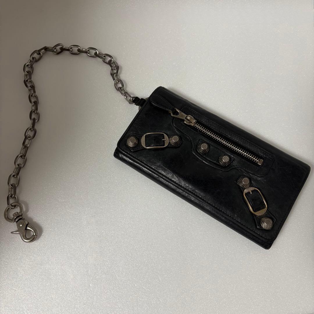 小物 00s BALENCIAGA archive studs long wallet
