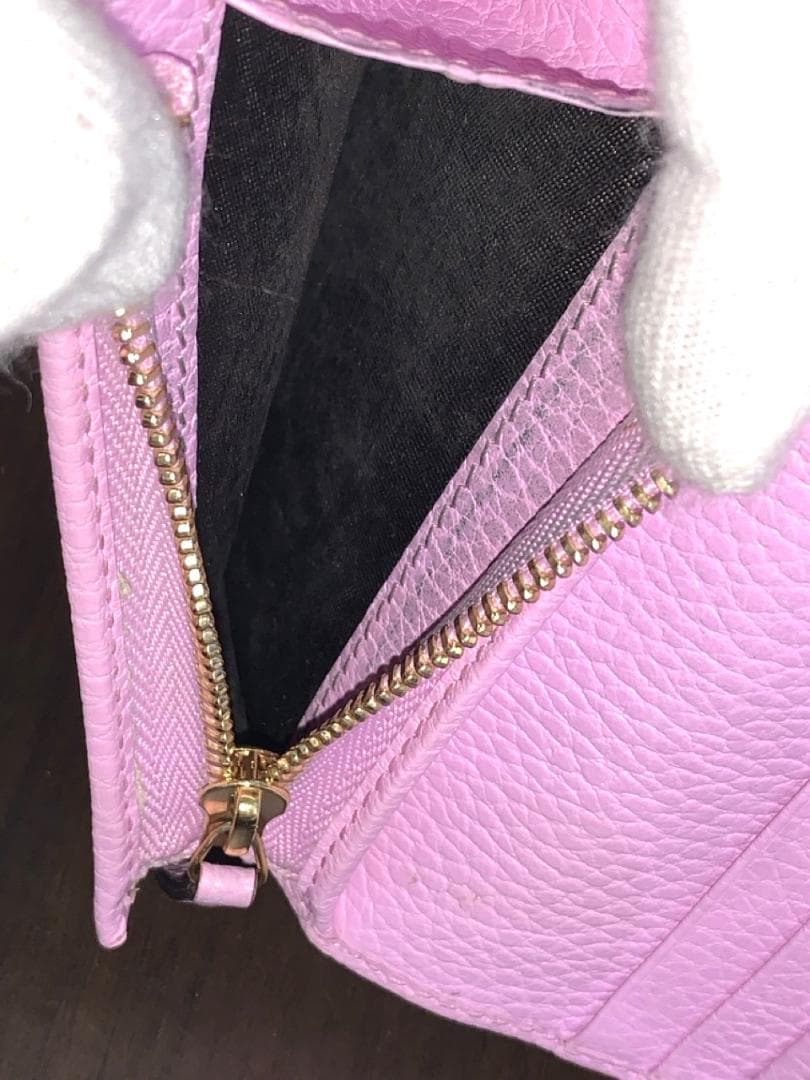 【希少】グッチ 二つ折り財布 ボスコ ピンク マーモント GUCCI