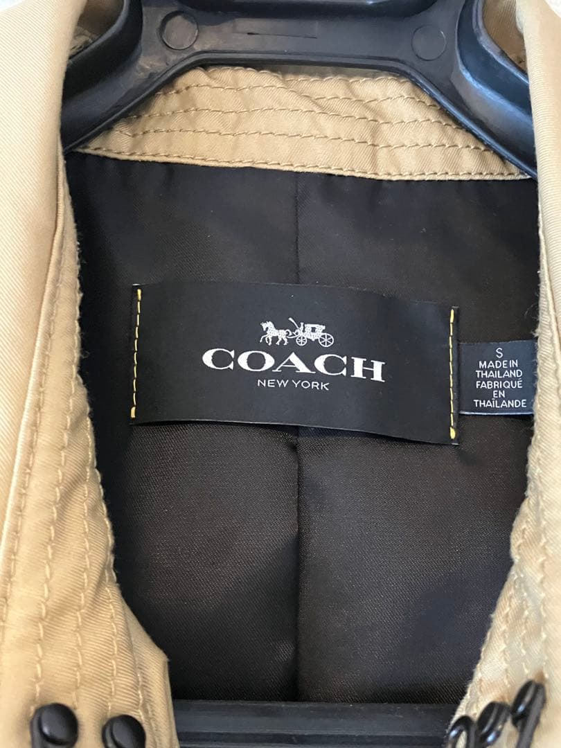 COACH ベージュ トレンチコート S