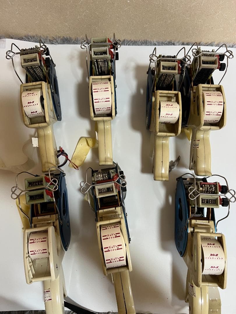 ハンドラベラー MASTER-18 7個セット ダブル印字　値札