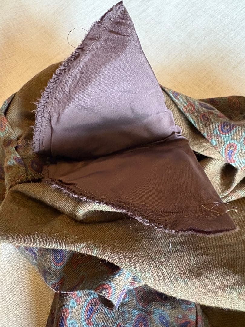 コムデギャルソンビンテージ、希少、ペイズリー柄 長袖ワンピース