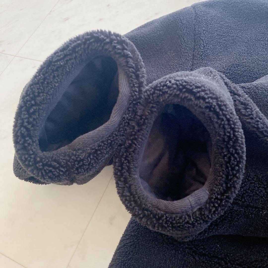 タイオン×ノーリーズ　ミリタリーリバーシブルショートダウン 黒