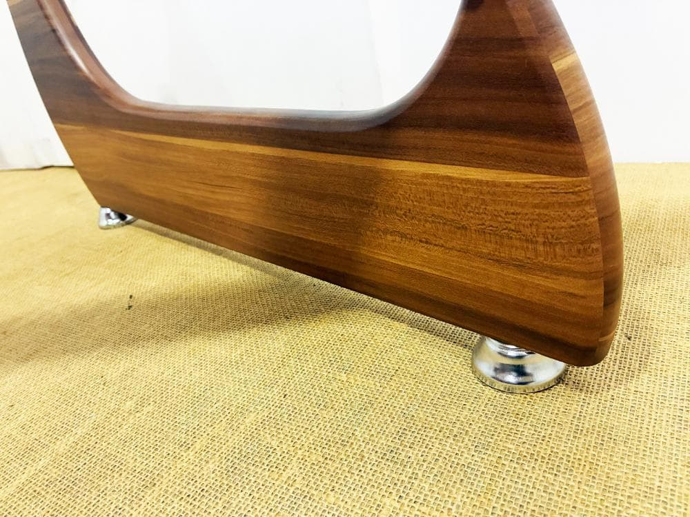 ★コーヒーテーブル ガラス天板 オニギリ型【コーヒーテーブル】FP09