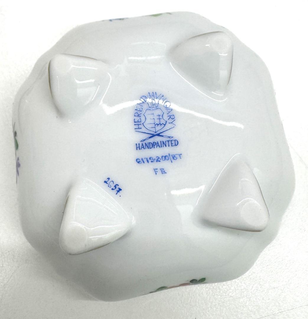 ★新品★HERENDヘレンド フラワー小物入れ ボンボニエール　薔薇