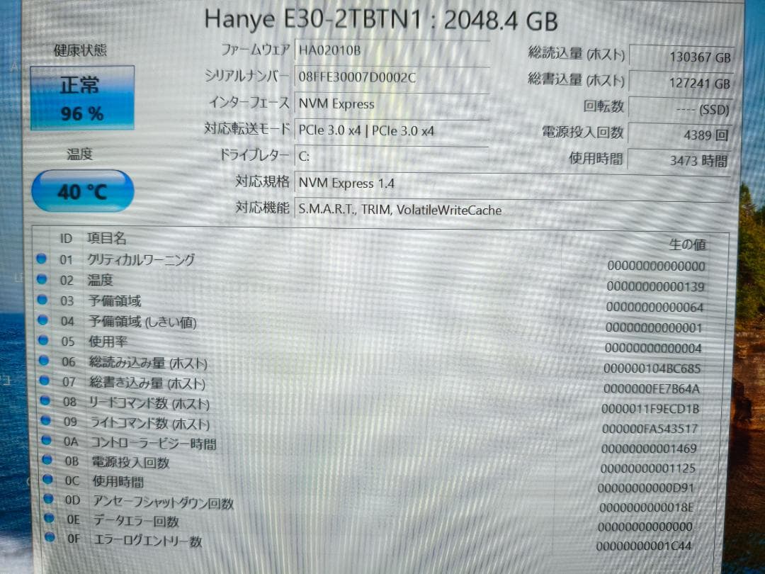 内蔵型SSD Hanye E30 2TB PCIe Gen 3 x4 NVMe M.2 SSD