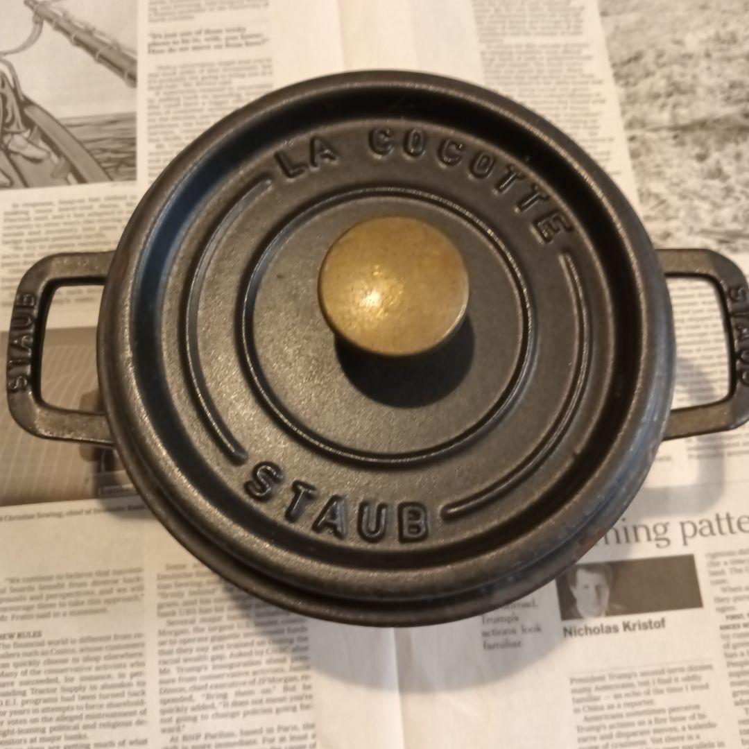ストウブ ラ ココット 16㎝ 黒 廃盤
