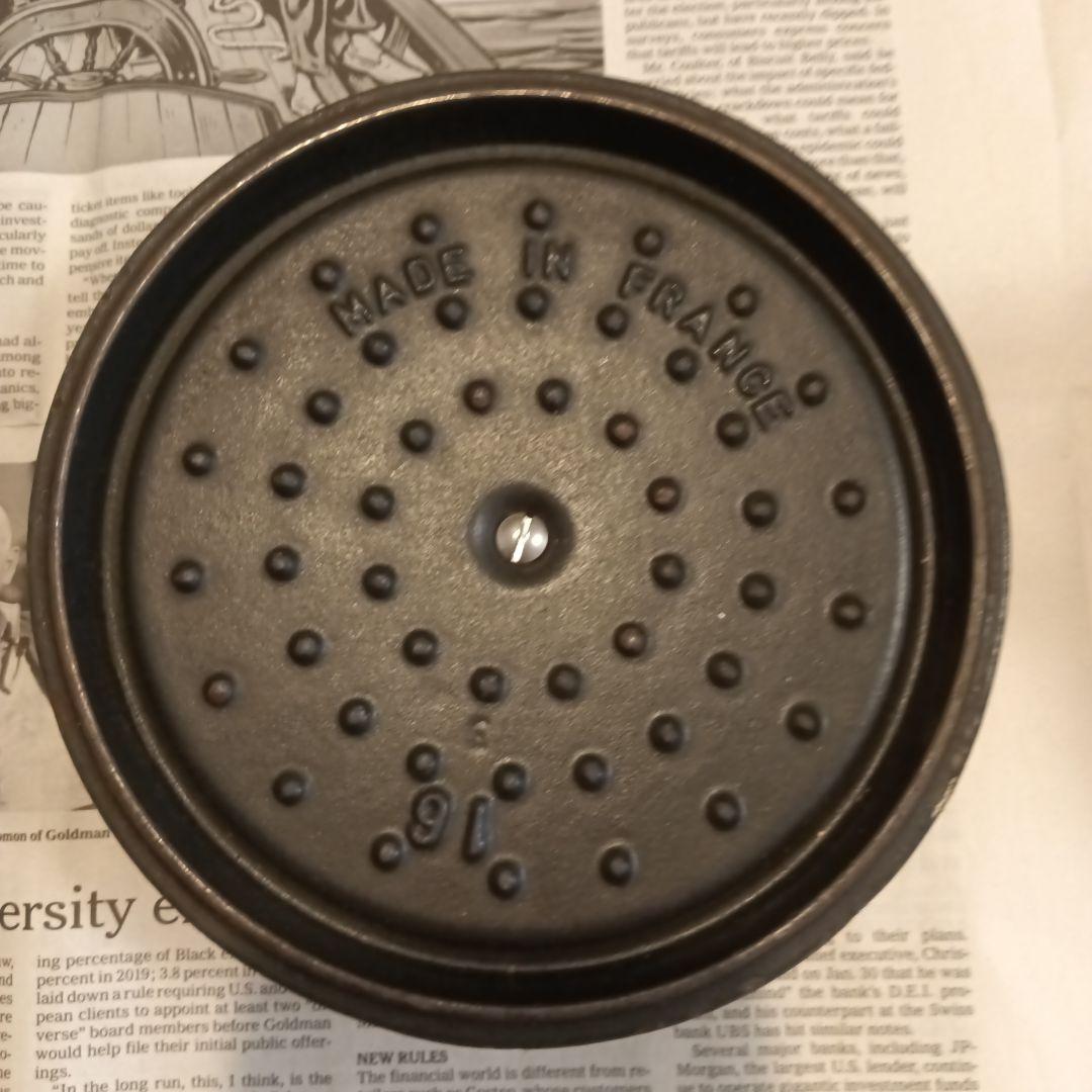 ストウブ ラ ココット 16㎝ 黒 廃盤