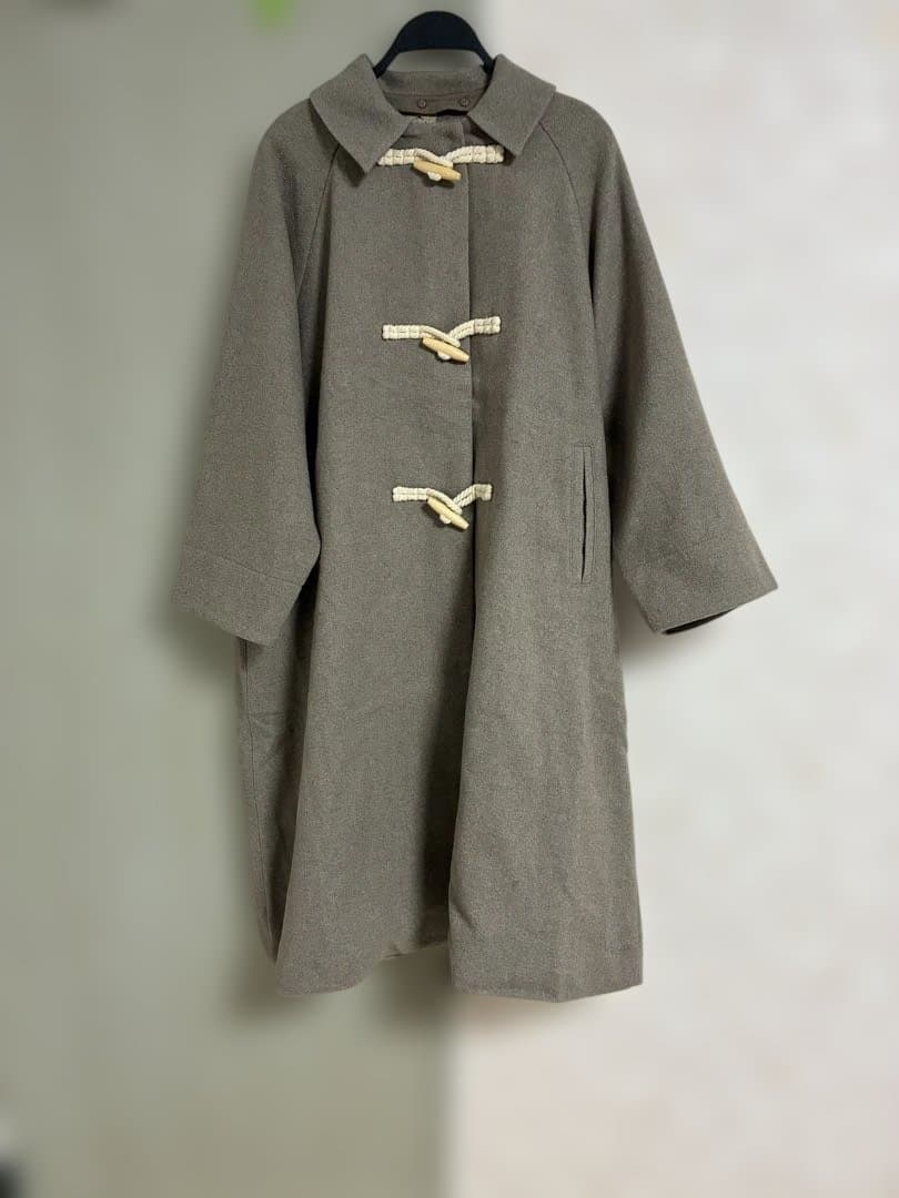 まなさん•*¨*•.¸♬︎タスマニアウール]2WAY襟ロングコート
