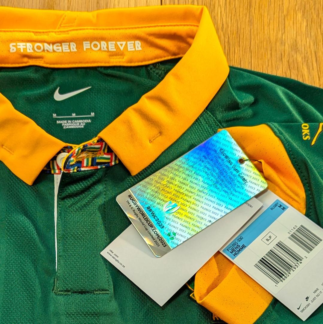 正規★選手仕様★南アフリカ代表スプリングボクス ラグビーワールドカップ ジャージ