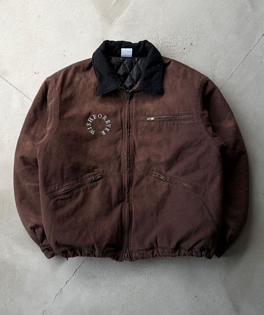 wish for everドローコードビンテージライクショートダックジャケット