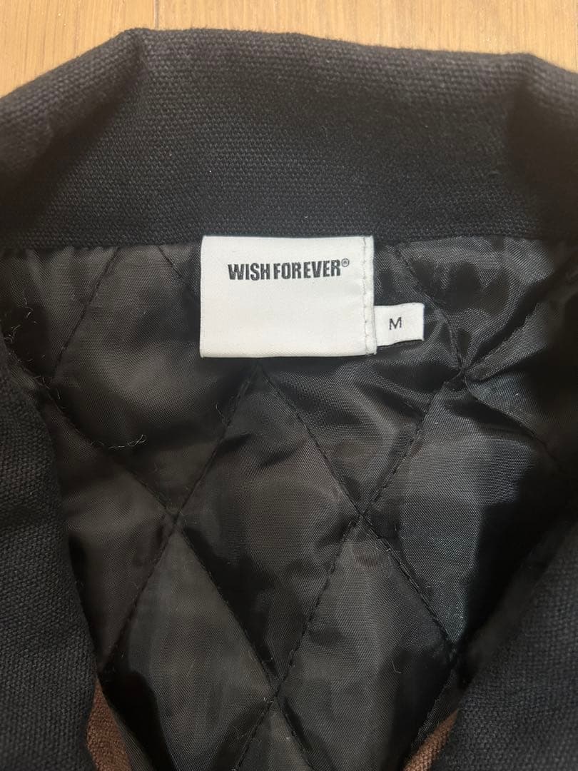 wish for everドローコードビンテージライクショートダックジャケット