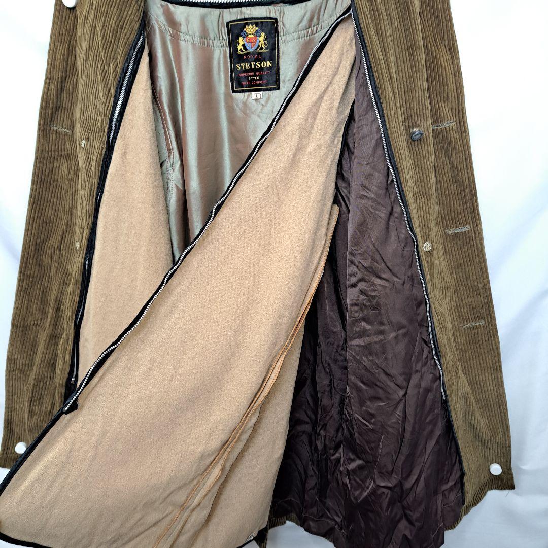 【海外古着】コーデュロイコート　太畝　ライナー付き　コート　ヴィンテージ