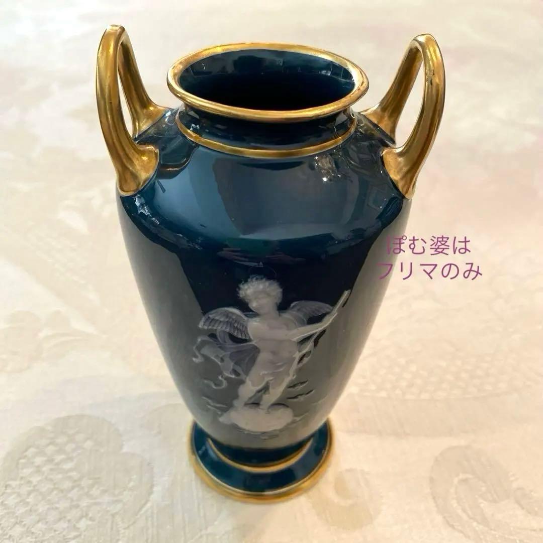 【古ミントン】パテ・シュール・パテ／A.Birks／金彩 花瓶 ベース 置物