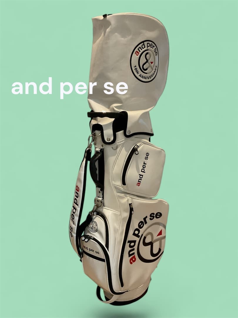and per se アンパスィ　キャディバッグ　スタンド式　エナメル