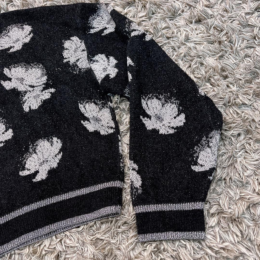 タグ付き✨グレースコンチネンタル ラメフローラルニットトップ