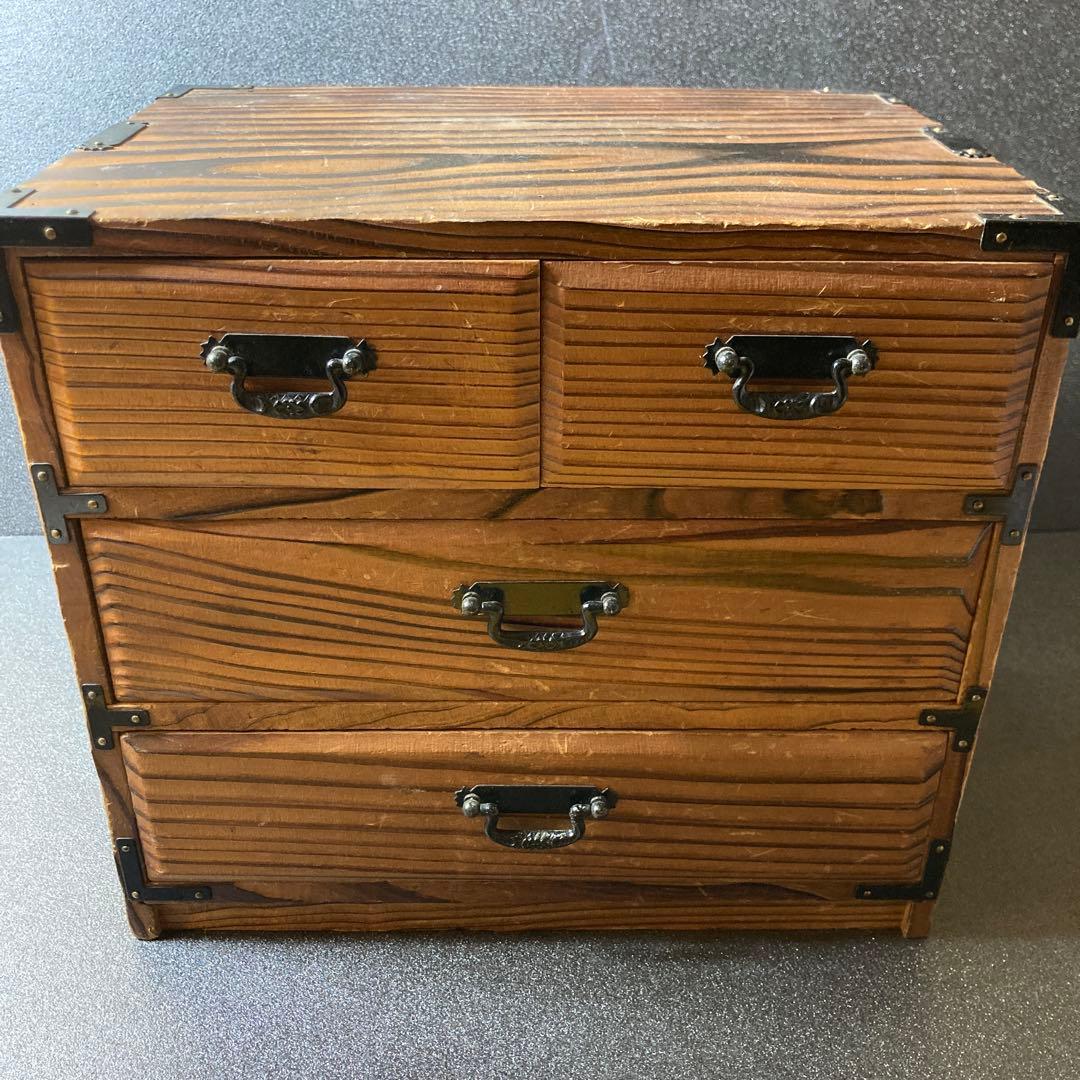 ②昭和レトロ　アンティーク　ウッドボックス