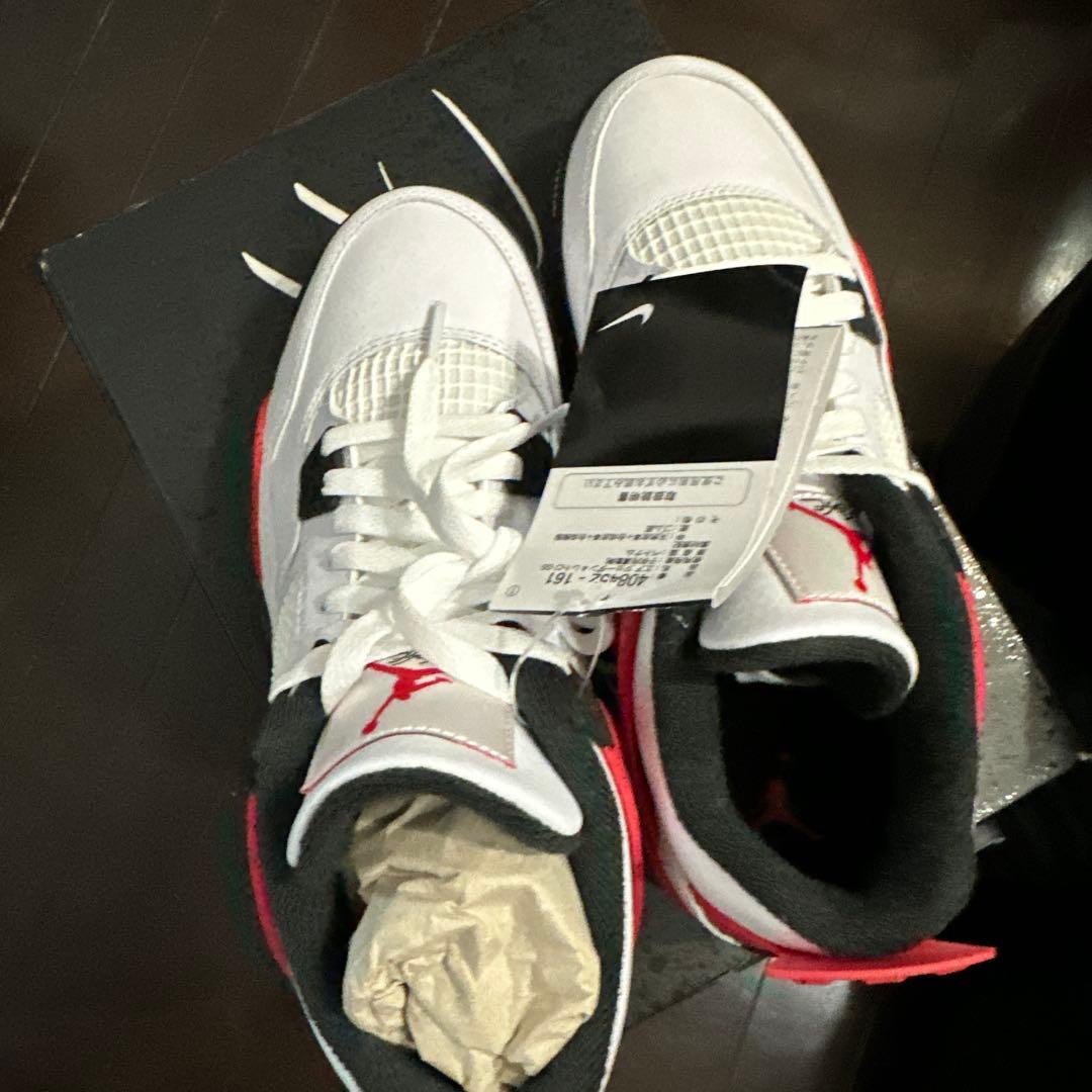 華*き様 3日間限定！Air Jordan 4 ホワイト/レッド/ブラック