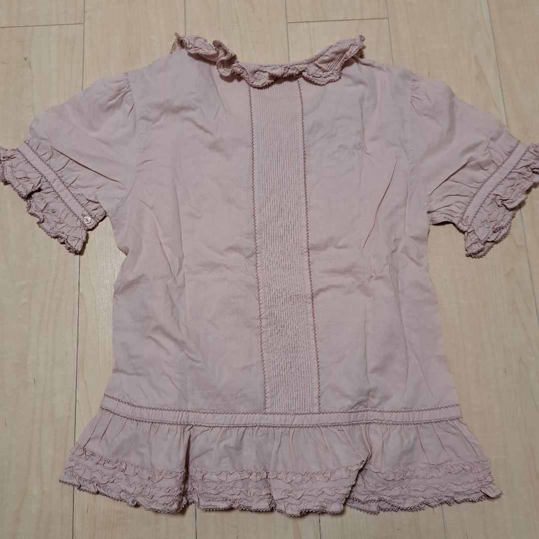 Pink House ピンクハウス　フリル半袖ブラウス ピンク