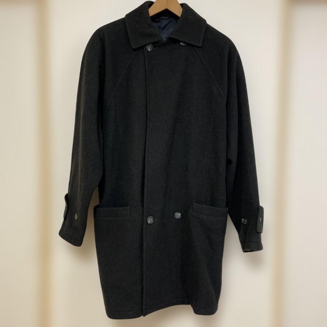 Gianni Versace ステンカラーコート ダークグレー