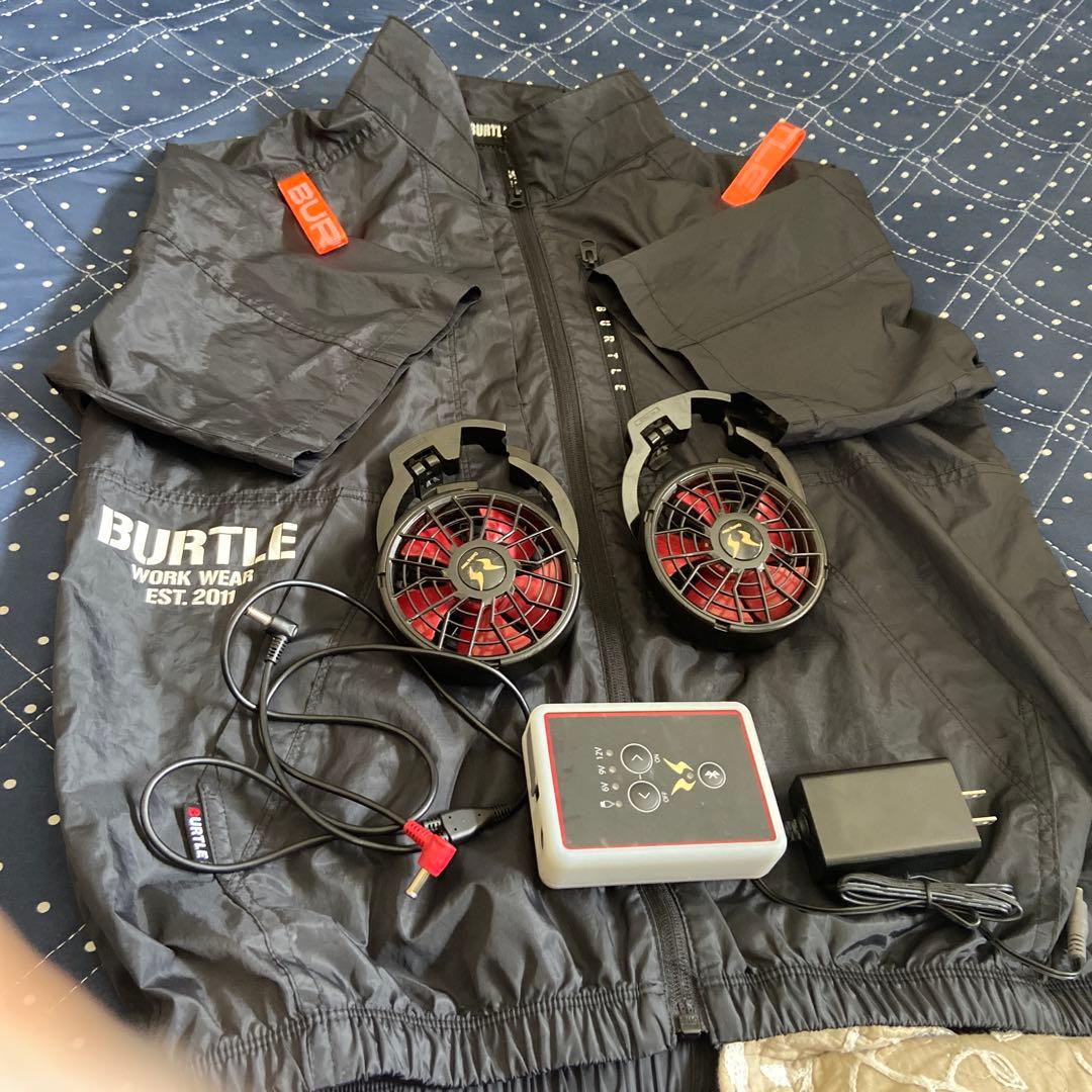 BURTLE 作業用ジャケット ファン付き ブラック
