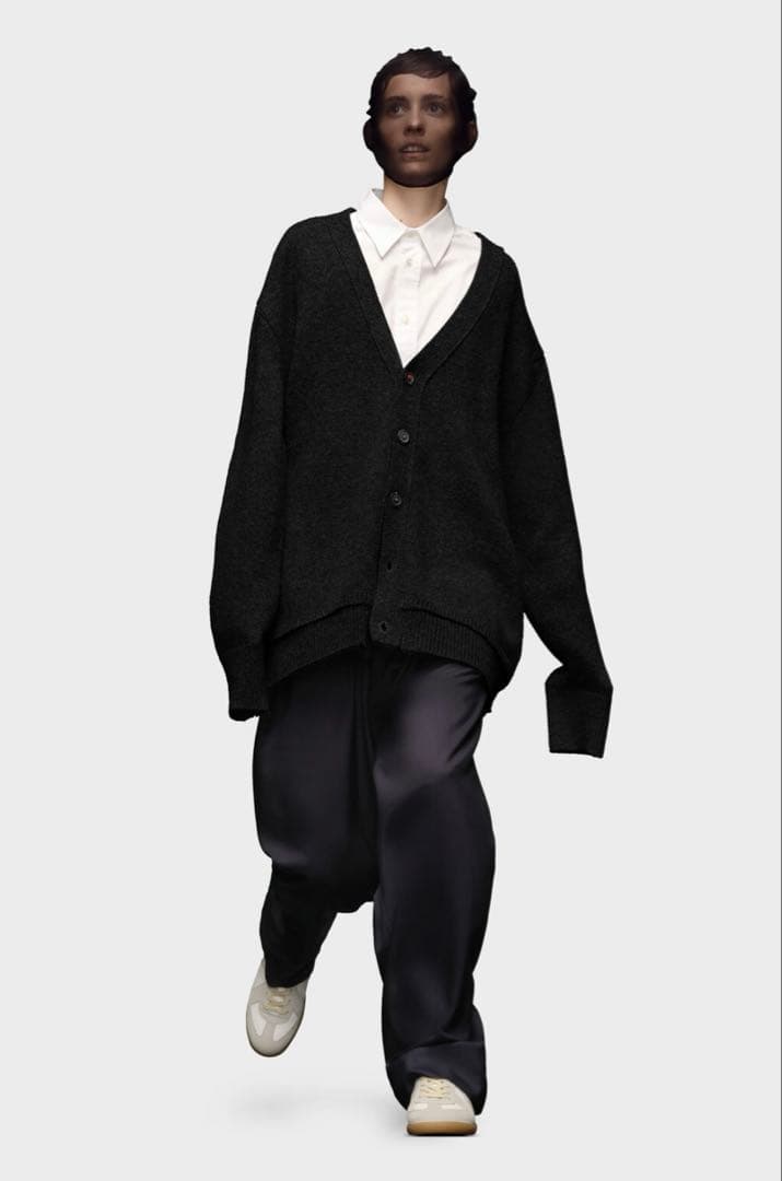 マルジェラ エルボーパッチ カーディガン ブラック　XS 超美品 芸能人着用