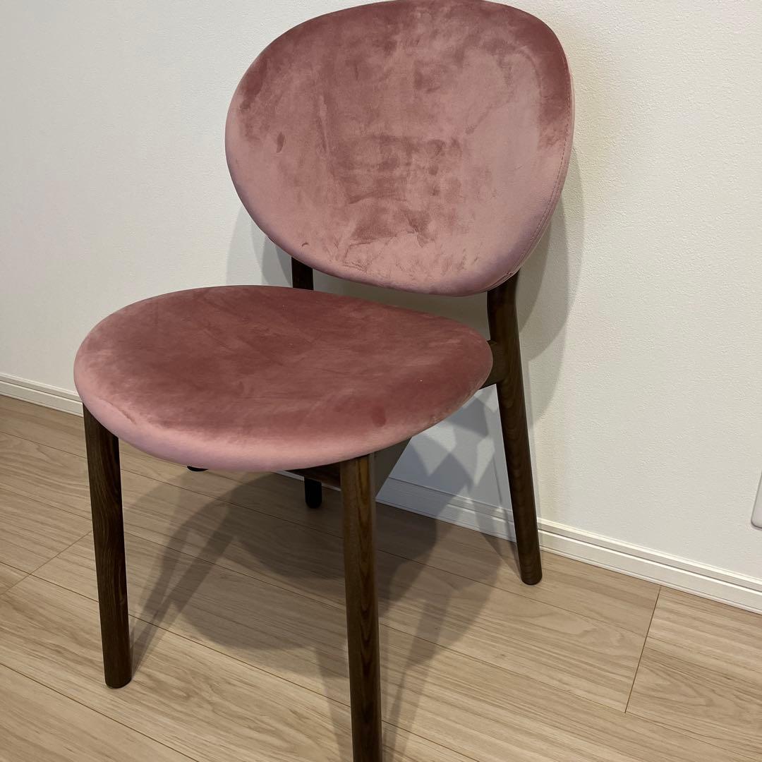 calligaris カリガリス INÈS WOOD イネス 2脚セット ピンク